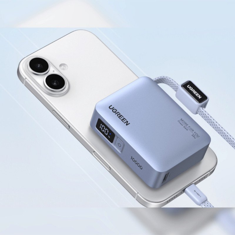 Ugreen PB584 batería externa 10000 mAh, gris