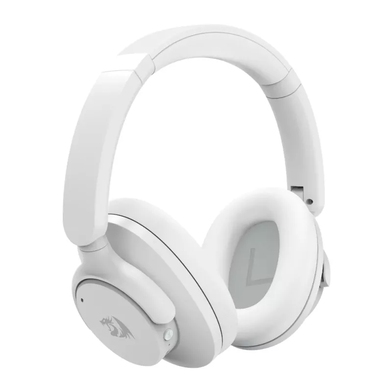 Auriculares inalámbricos over-ear Redragon H610 VIBECORE RD-H610G, ANC, Bluetooth, blancos