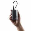 SHARGE Flow 3 batería externa, 10.000 mAh, 45 W PD, cable USB-C, negra