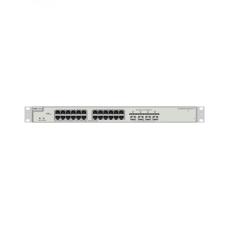 Reyee RG-NBS5200-24GT4XS-P-V2 switch PoE gestionable, 24 puertos + 4x SFP+