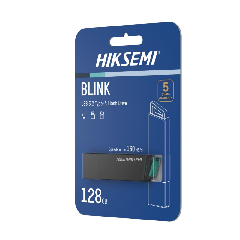 Hiksemi Blink HS-USB-E302 memoria USB 3.2 de 128 GB, negra