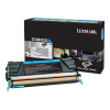 Lexmark X748H1CG cartucho de tóner para X748de, X748de LDS, X748de Statoil, X748dte, cian