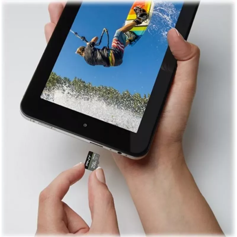 PNY PRO Elite P-SDU256V31100PRO-GE tarjeta de memoria microSDXC, 256 GB, UHS-I U3, A1, V30, con adaptador SD