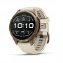 Garmin Fenix 9 Pro 010-04335-26 reloj inteligente, 43 mm, titanio Autumn Gold, correa de silicona crema/gris francés