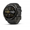 Garmin Fenix 9 Pro 010-04337-16 reloj inteligente, 51 mm, titanio DLC Carbon Gray, correa de silicona negra/Pebble Grey