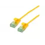 Roline cable de conexión UTP Cat6A delgado 21.45.3422, 0,5 m, amarillo