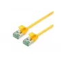 ROLINE 21.45.3321 U/FTP Cat.6A (clase EA) SLIM cable de conexión, amarillo, 0,3 m