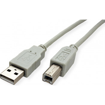 Secomp STANDARD 11.55.3101 cable USB 2.0, tipo A-B, beige, 0,8 m