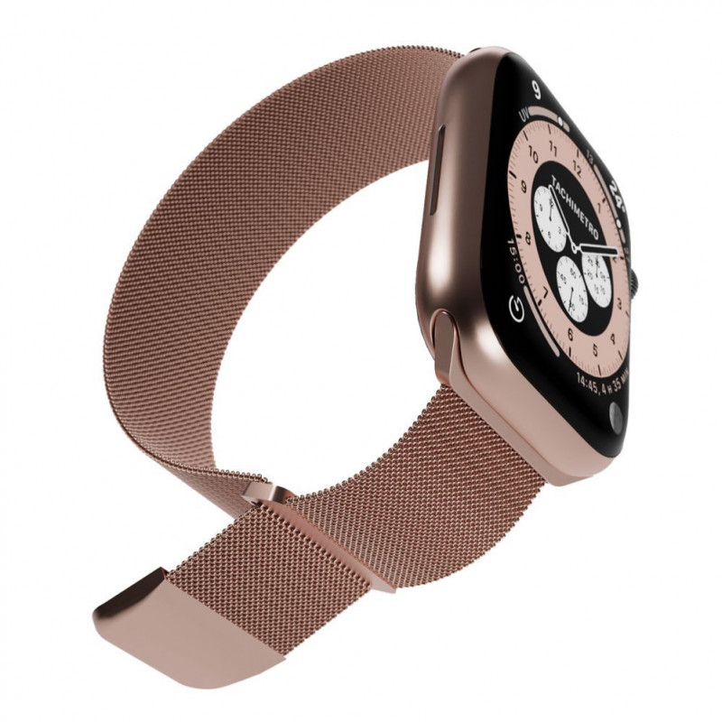 Puro Milanese PUMILAW40ROSE correa de acero inoxidable para Apple Watch 38/40/41 mm, rosa