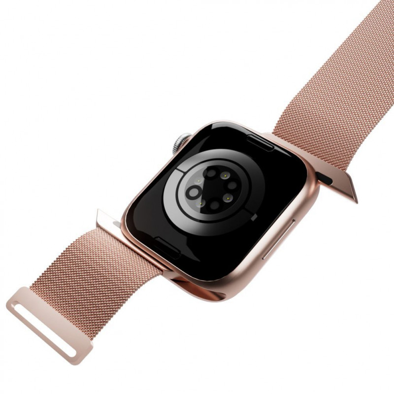 Puro Milanese PUMILAW40ROSE correa de acero inoxidable para Apple Watch 38/40/41 mm, rosa