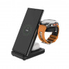 Fixed Powerstation for Garmin cargador inalámbrico 3 en 1, Qi, 18 W, negro
