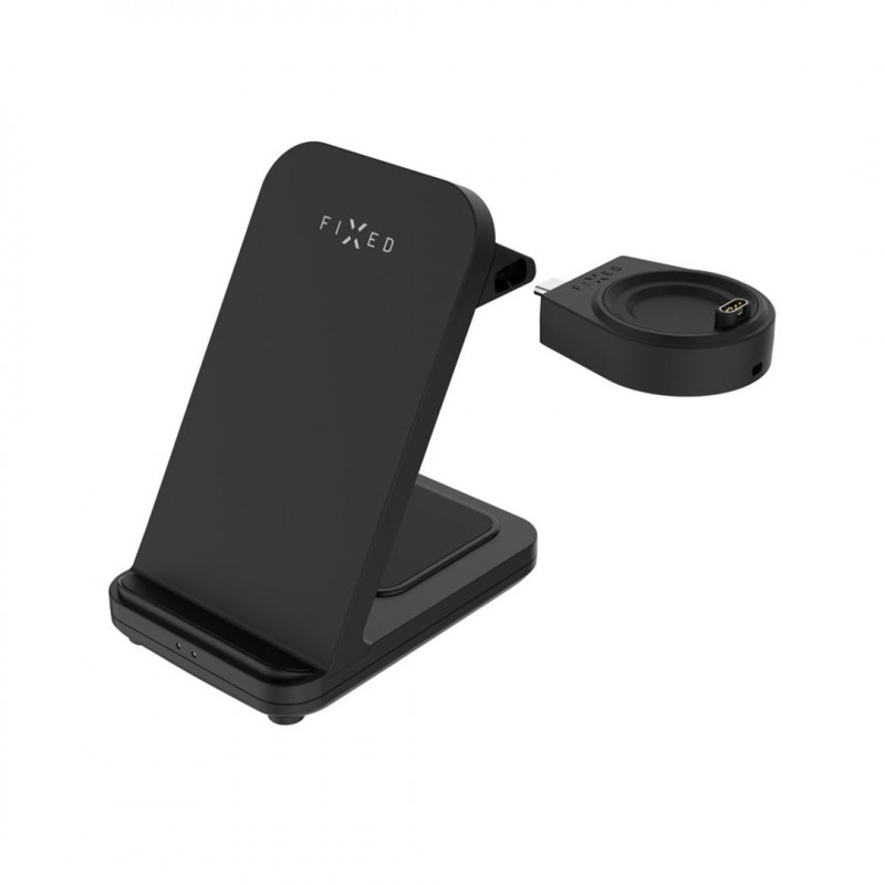 Fixed Powerstation for Garmin cargador inalámbrico 3 en 1, Qi, 18 W, negro