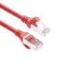 ACT FC2552 cable de conexión CAT6A S/FTP ultraflexible, 0,25 m, TPE, RJ45, antienganche, rojo