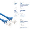 ACT FC2602 cable de conexión CAT6A S/FTP ultraflexible, 2 m, TPE, RJ45, antienganche, azul