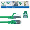 ACT FC2715 cable de conexión S/FTP CAT6A ultraflexible, 15 m, TPE, con protección antienganche, verde