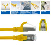 ACT FC2810 cable de conexión S/FTP CAT6A, 10 m, TPE, ultraflexible, con protector antienganche, RJ45, amarillo