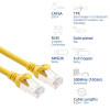 ACT FC2851 cable de conexión S/FTP CAT6A, 1,5 m, TPE, ultraflexible, con protector antienganche, RJ45, amarillo