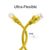 ACT FC1801 cable de red U/UTP CAT6A de TPE ultraflexible con conectores RJ45, 1 m, amarillo