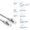 ACT FC1051 cable de conexión U/UTP CAT6A ultraflexible, TPE, con protección de pestaña, RJ45, 1,5 m, gris
