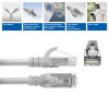 ACT FC1051 cable de conexión U/UTP CAT6A ultraflexible, TPE, con protección de pestaña, RJ45, 1,5 m, gris