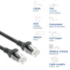 ACT FC1905 cable de conexión de red CAT6A U/UTP ultraflexible, 5 m, TPE, RJ45 sin enganches, negro