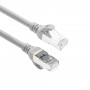 ACT FC2001 cable de conexión de red CAT6A S/FTP ultraflexible, 1 m, TPE, RJ45 sin enganches, gris