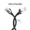 ACT FC2901 cable de conexión S/FTP CAT6A ultraflexible, TPE, con RJ45 sin enganches, 1 m, negro