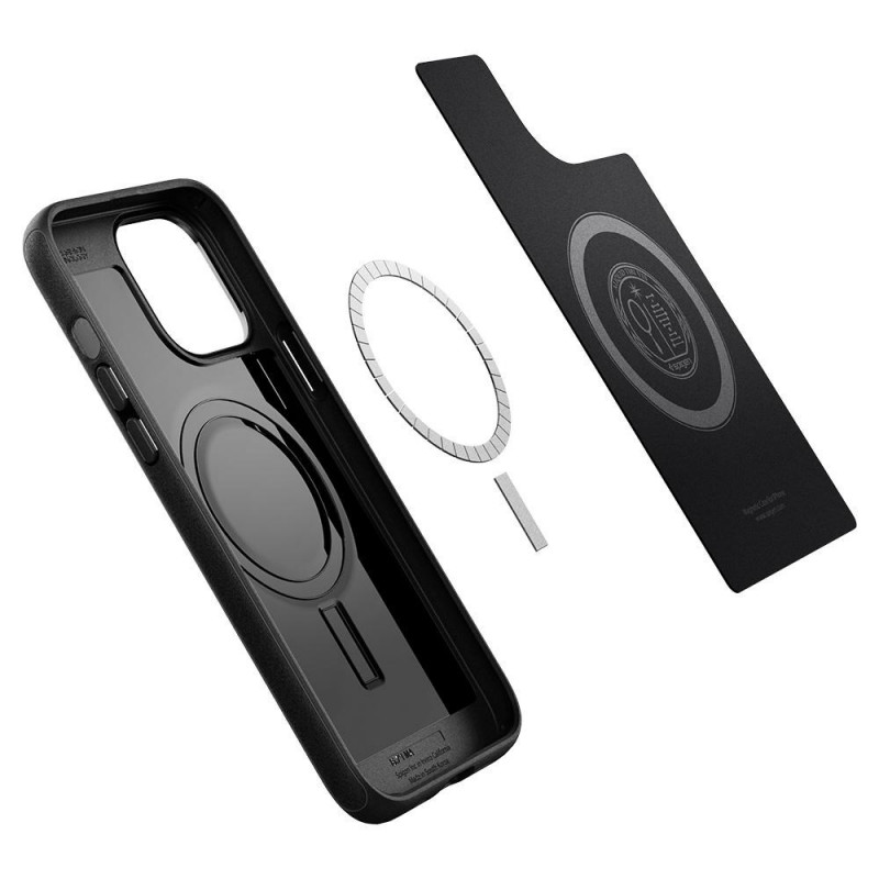 Spigen Mag Armor SPN1735BLK funda para Apple iPhone 13 Pro, MagSafe, negra mate
