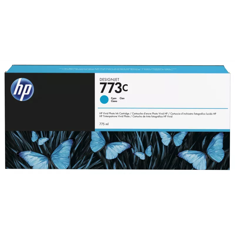 HP 773C C1Q42A tinta para DesignJet Z6600, Z6610, Z6800, Z6810, cian