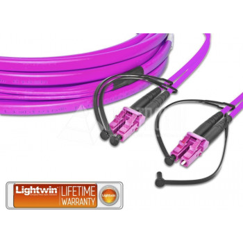 Lightwin LDP-50 LC-LC 20.0 OM4 FD cable de fibra óptica, 20 m, violeta