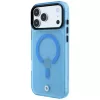 BMW BMW001318 Sign Frosted IML & Metal Logo funda MagSafe para iPhone 18 Pro Max / 17 Pro Max, azul