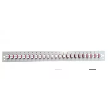EFB Elektronik SB-FP-24SC-S-OS2 panel frontal con 24 acopladores LC dúplex, OS2, gris