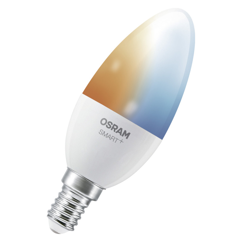Osram SMART+ MATTER Tunable White Classic B40 bombilla inteligente, E14, 4,9 W, Wi-Fi