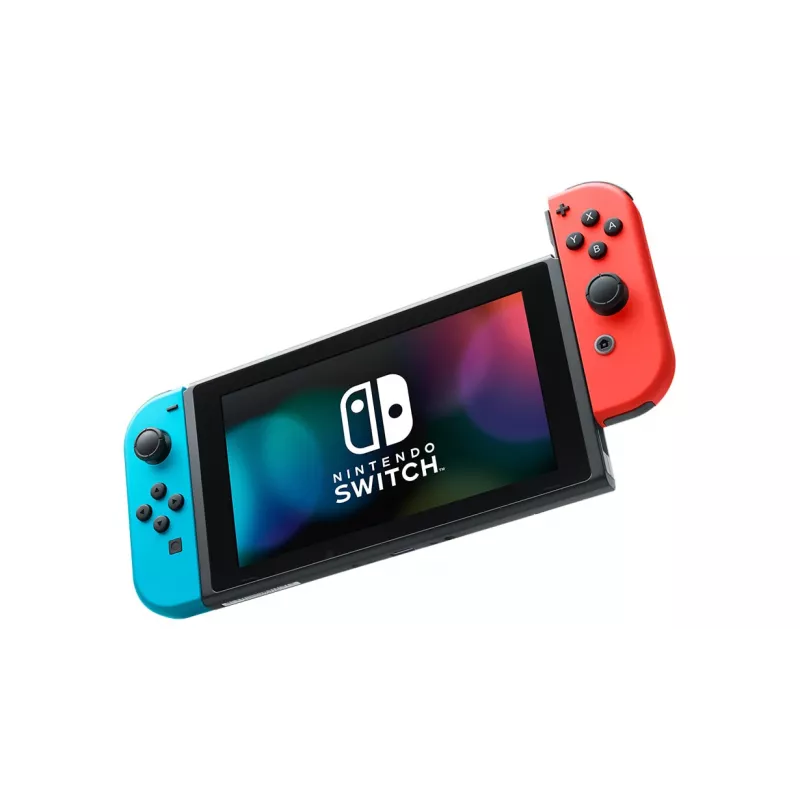 Nintendo Switch (nuevo modelo revisado) consola de juegos portátil, negra / azul / roja, 15,8 cm (6,2 pulgadas), 32 GB, Wi-Fi