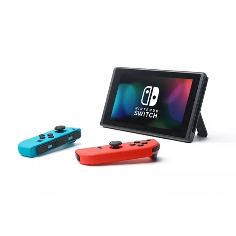 Nintendo Switch (nuevo modelo revisado) consola de juegos portátil, negra / azul / roja, 15,8 cm (6,2 pulgadas), 32 GB, Wi-Fi