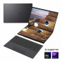 Asus Zenbook Duo UX8407AA-SN094X portátil de 14 pulgadas, pantalla táctil OLED, Intel Core Ultra 9 378H, 32 GB LPDDR5X, SSD de 2000 GB, Windows 11 Home, Moher Gray