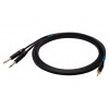 SSQ MIJM3 SS-1815 cable de audio, jack estéreo de 3,5 mm – 2x jack mono de 6,3 mm, 3 m, negro