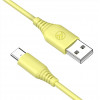 Cable de silicona Tellur TLL155400 de USB a Type-C, 3A, 1 m, amarillo
