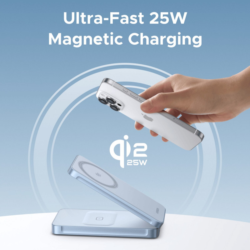 Ugreen W756 55963 MagFlow cargador por inducción 2 en 1