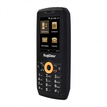 RugGear RG150 teléfono móvil resistente con teclas, Dual SIM, negro