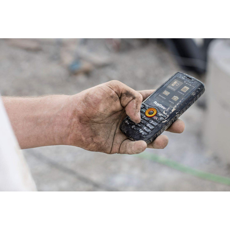 RugGear RG150 teléfono móvil resistente con teclas, Dual SIM, negro