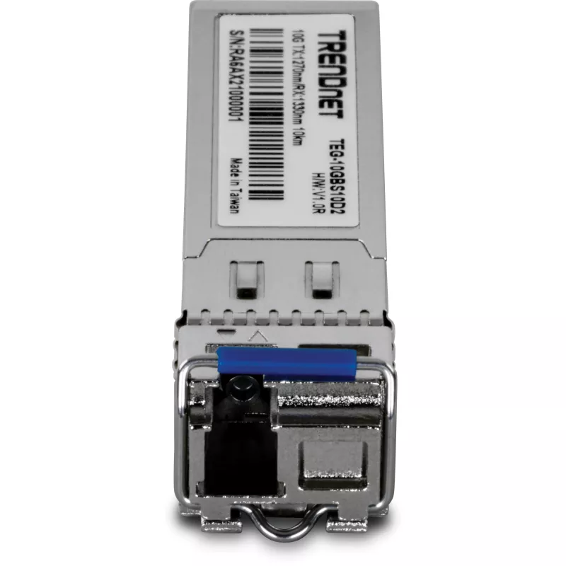 TRENDnet TEG-10GBS10D2 módulo transceptor SFP+, 10G, monomodo, doble longitud de onda, LC, 10 km