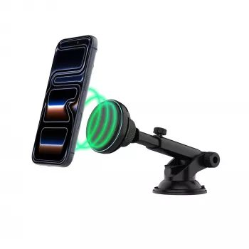 Fixed MagCool2 XL soporte con carga inalámbrica y refrigeración activa, con compatibilidad MagSafe, 25 W, Qi2.2, negro