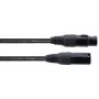 Cordial EM 5 FM cable de conexión XLR, XLR hembra de 3 polos – XLR macho de 3 polos, negro