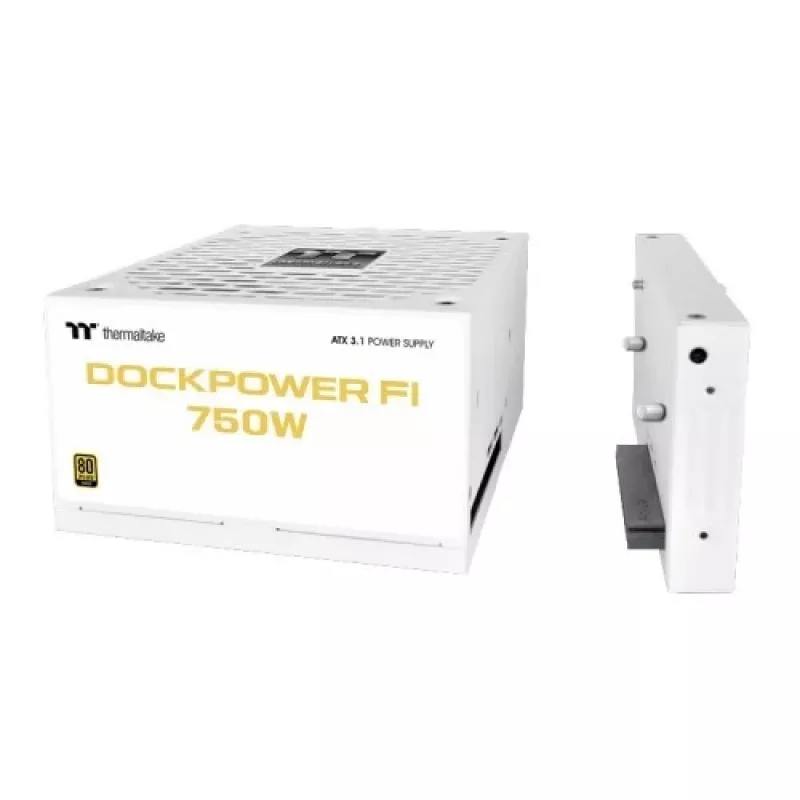 Thermaltake Dockpower FI 750W fuente de alimentación para PC, 80 PLUS Gold, modular, blanca