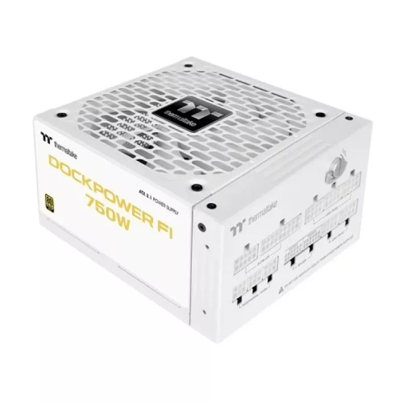 Thermaltake Dockpower FI 750W fuente de alimentación para PC, 80 PLUS Gold, modular, blanca