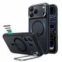 ESR Classic Hybrid Kickstand MagSafe funda para iPhone 17 Pro Max / 18 Pro Max, negro esmerilado