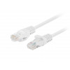 Lanberg PCU5-20CC-0050-W cable de red CAT.5E UTP, 0,5 m, blanco (10 uds.)
