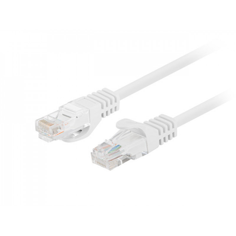 Lanberg PCU5-20CC-0050-W cable de red CAT.5E UTP, 0,5 m, blanco (10 uds.)