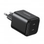 Ugreen X526 cargador 45 W, 2 x USB-C, GaN, negro
